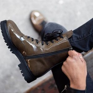 THURSDAY BOOT COMPANY🍁Olive soft Combat Boot 8.5